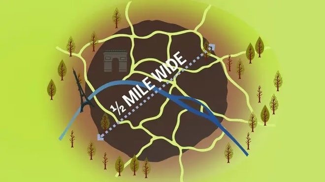 Thiên thạch phát nổ có kích thước tương đương một tòa nhà 20 tầng