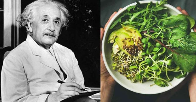 bua-an-cua-einstein Thói quen và lối sống của nhà khoa học người Mỹ khiến ông gặp nhiều vấn đề về đường ruột