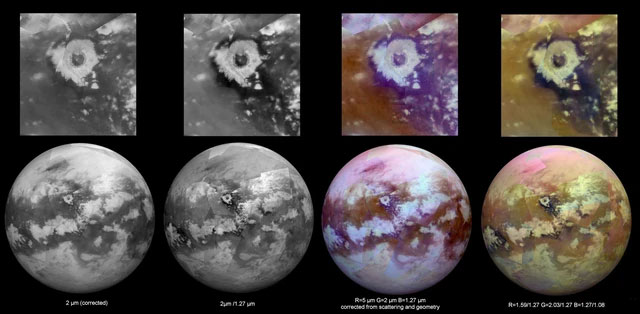 Ảnh thực có tinh chỉnh màu do tàu vũ trụ NASA chụp mặt trăng sao Thổ Titan