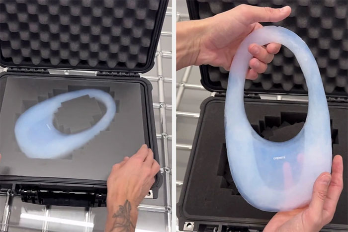 tui-lam-tu-aerogel-1 Chiếc túi nhẹ nhất thế giới, với 99% thành phần là không khí.