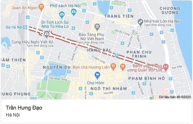 duong-tran-hung-dao Google Maps đường Trần Hưng Đạo.