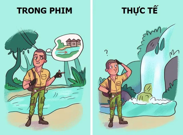 Khi bị lạc, cứ đi về phía hạ lưu dòng sông thì sớm hay muộn cũng đến được khu dân cư