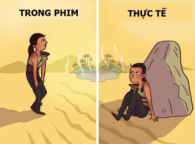Điều đầu tiên khi bị lạc ở sa mạc là tìm nguồn nước
