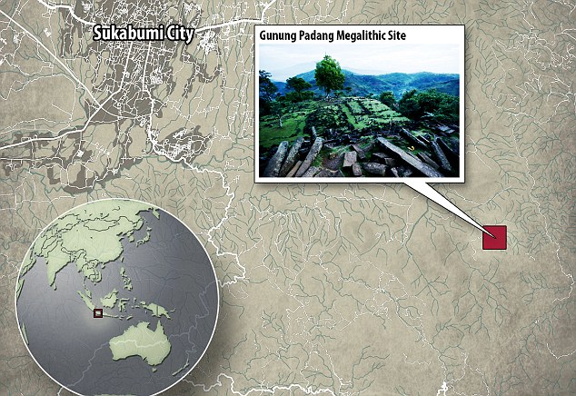 Gunung Padang trên bản đồ Gunung Padang trên bản đồ