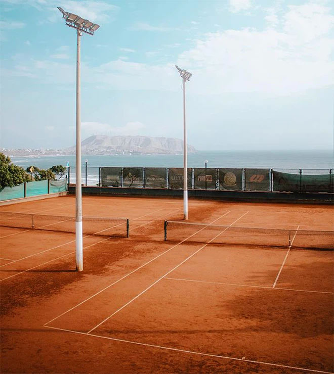 san-tennis Diện tích bề mặt của phổi có kích thước tương đương với một sân tennis.