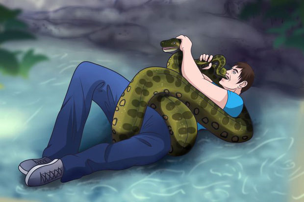 Muốn tránh trăn anaconda, hãy né những vùng nước nông