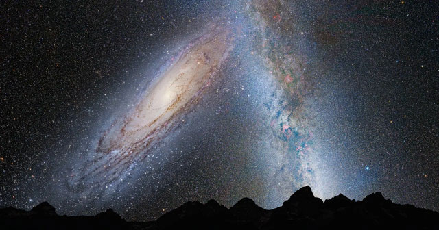 Xác suất va chạm giữa thiên hà Andromeda và thiên hà chứa Trái đất giờ chỉ còn 50-50