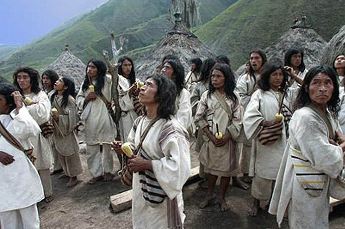 Người Kogi đều mặc trang phục giống nhau Người Kogi đều mặc trang phục giống nhau