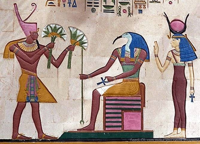 Hoa sen là biểu tượng của Thượng Ai Cập và đại diện cho sự phục sinh của Isis.