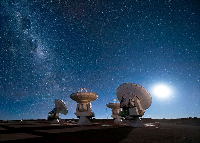 Sa mạc Atacama còn là nơi lý tưởng để quan sát bầu trời đêm.