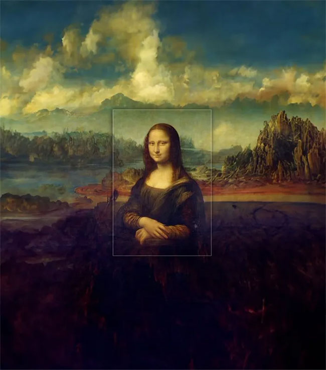 mona-lisa-1 Đây sẽ là khung cảnh phía sau bức ảnh gốc của Mona Lisa do AI tạo ra.