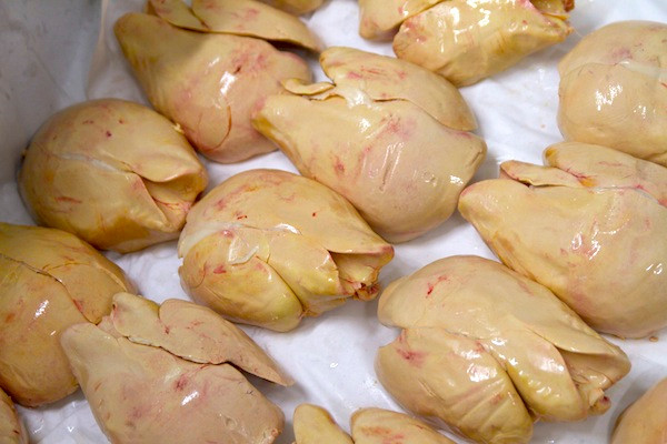 Gan ngỗng khi thu hoạch.