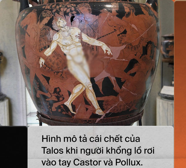 than-thoai-hy-lap-3 Hình ảnh mô tả cái chết của Talos